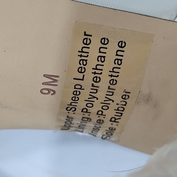 Gibson Latimer Tasha Sheep Leather Cream Ankle Wrap Jute Block Heel Sandal - Picture 12 of 16